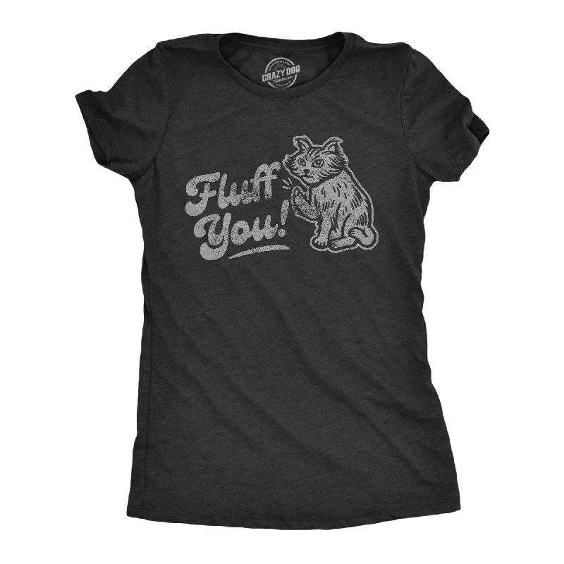 Fluff You Women's T Shirt-- Houndstooth Herringbone Solid
