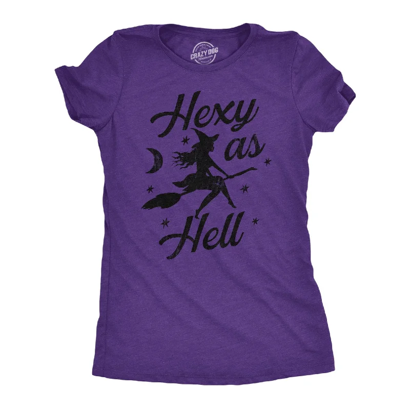 Hexy As Hell Women's T Shirt-- Mesh Blend Leather Blend Suede Blend