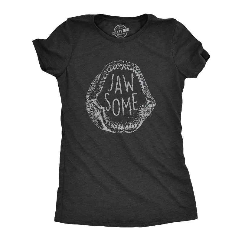 Jaw Some Women's T Shirt-- Graphic T-Shirt Round Neck Polyester
