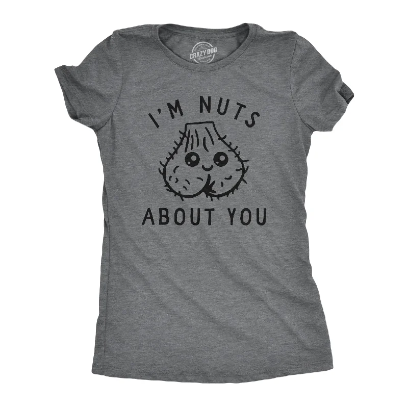 Im Nuts About You Women's T Shirt-- Wool Fabric Cashmere Fabric Tweed Fabric
