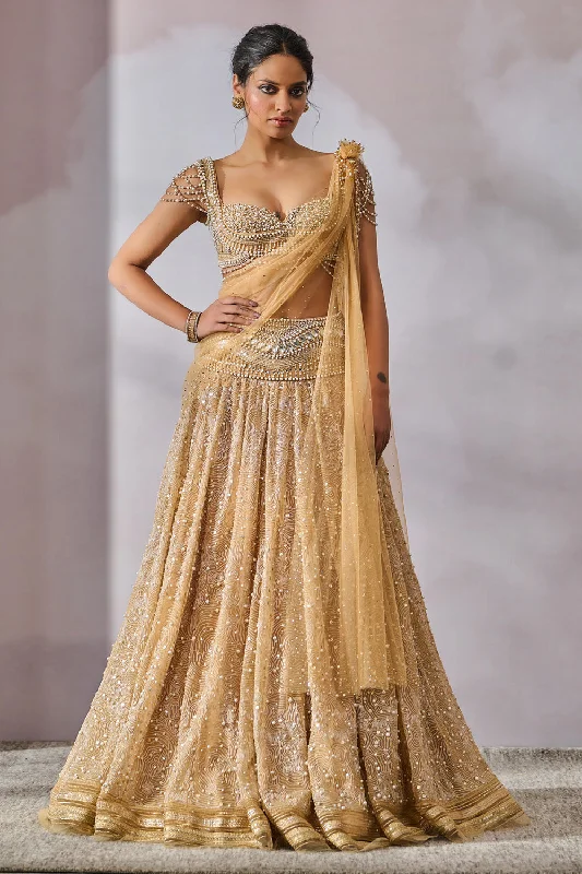 Blouse Drape Lehenga Embroidered Floral Blouse