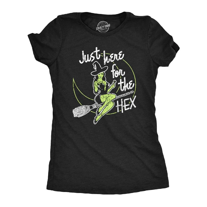 Just Here For The Hex Women's T Shirt-- Terry Blend Velvet Blend Canvas Blend