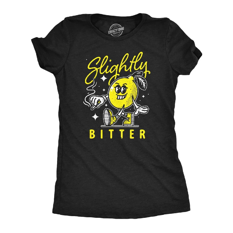 Slightly Bitter Women's T Shirt-- Collared Crew Neck Turtle Neck