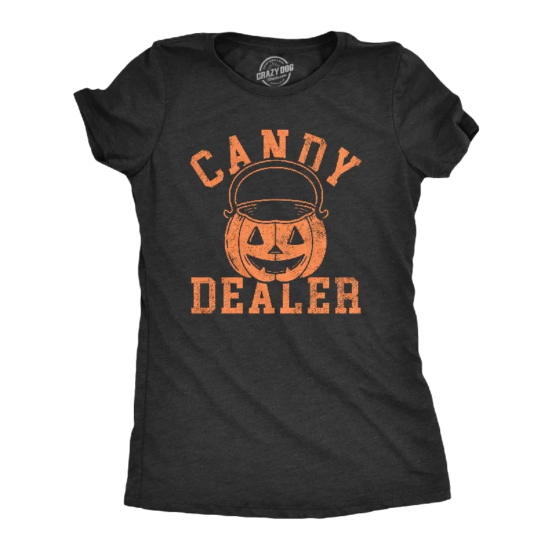 Candy Dealer Women's T Shirt-- Handmade Hand-knitted Hand-woven