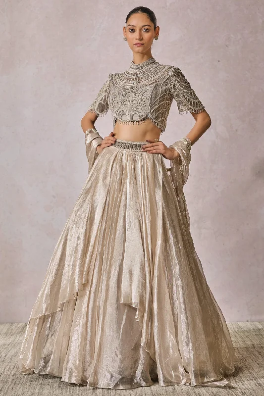 Blouse Drape Lehenga Pastel Color Blouse