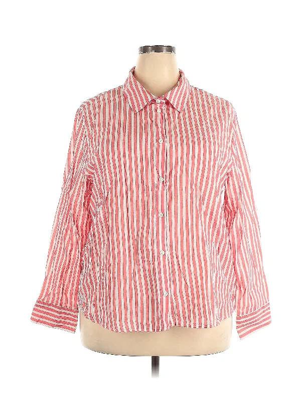 3/4 Sleeve Button Down Shirt-- Silk Blend Satin Velvet