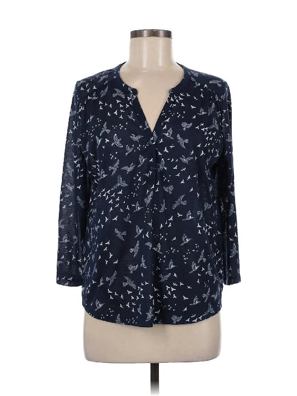 3/4 Sleeve Blouse Sweetheart Neck Blouse