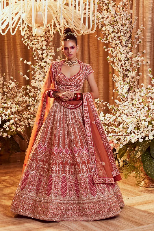 Lehenga, Blouse With Dupatta Office Formal Blouse
