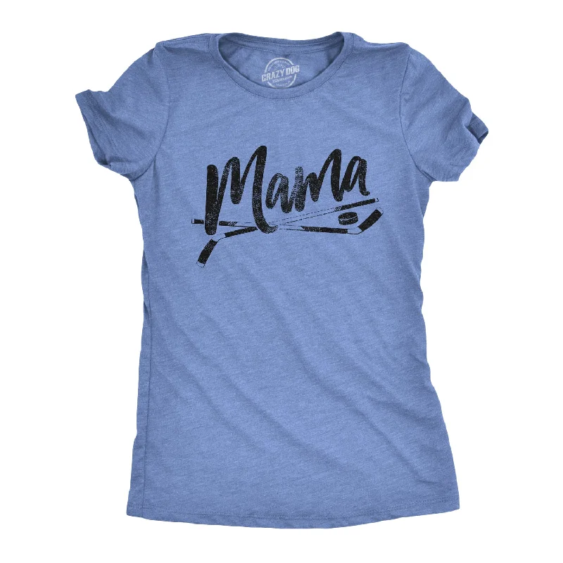 Hockey Mama Women's T Shirt-- Jersey Fabric Tulle Fabric Batik Fabric