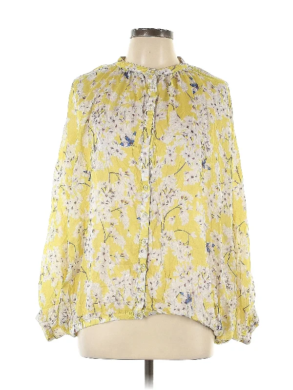 3/4 Sleeve Blouse Sheer Sleeve Blouse