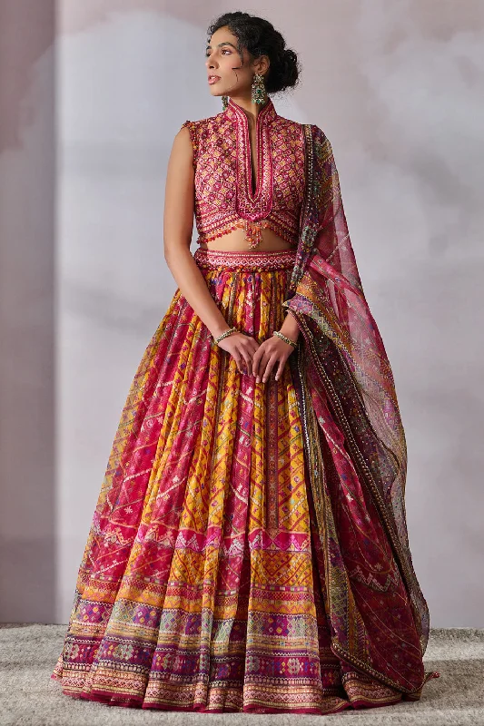 Blouse Dupatta Lehenga Chic Square Blouse