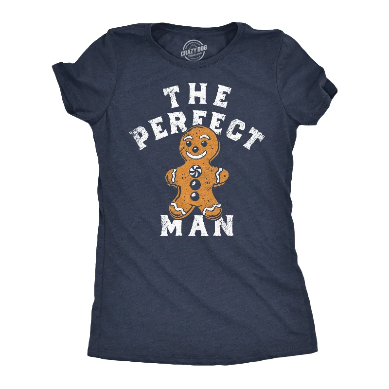 The Perfect Man Women's T Shirt-- Asymmetrical Pockets Print