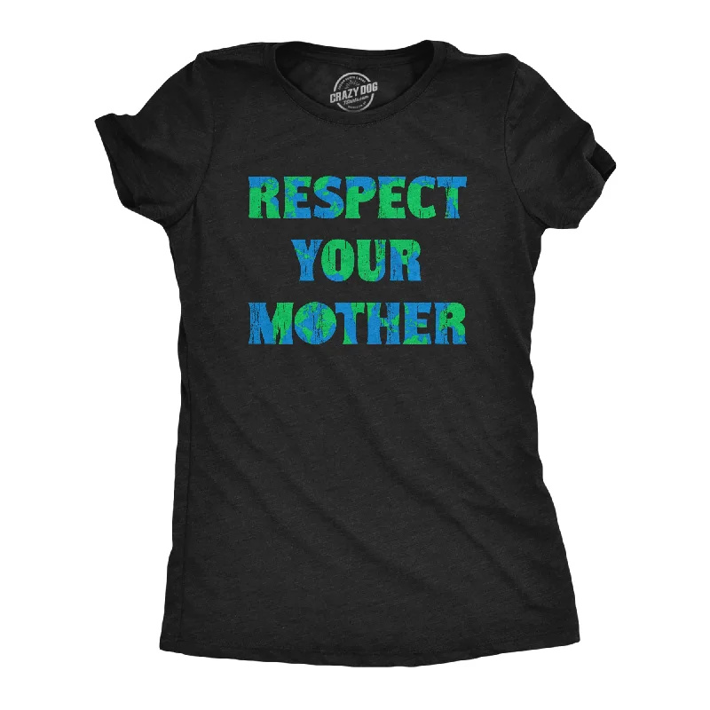Respect Your Mother Women's T Shirt-- Plaid T-Shirt Polka Dot Checkered