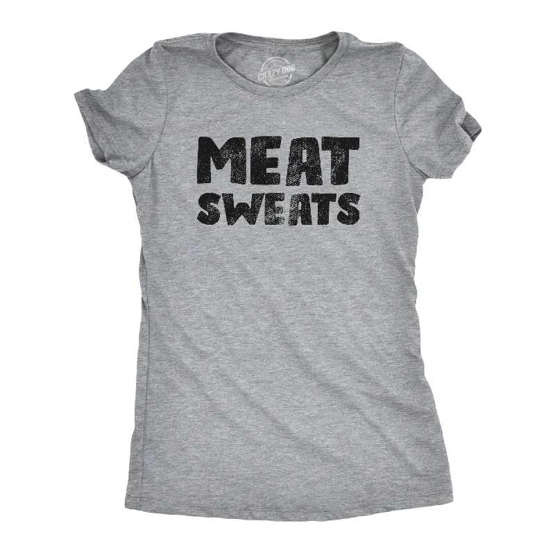 Meat Sweats Women's T Shirt-- Print Jacquard Patchwork
