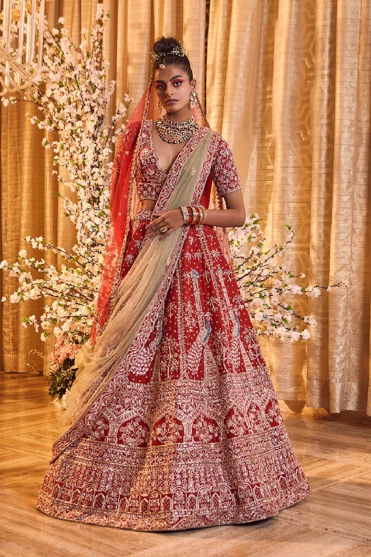 Lehenga, Blouse With Dupatta Lightweight Chiffon Blouse