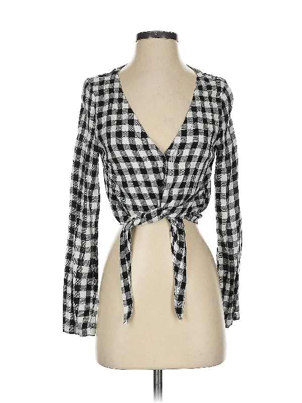3/4 Sleeve Blouse Ruched Sleeve Blouse