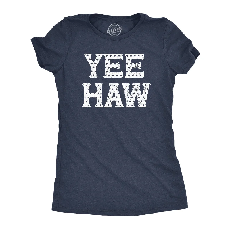 Yee Haw USA Women's T Shirt-- Chenille Brocade Lace