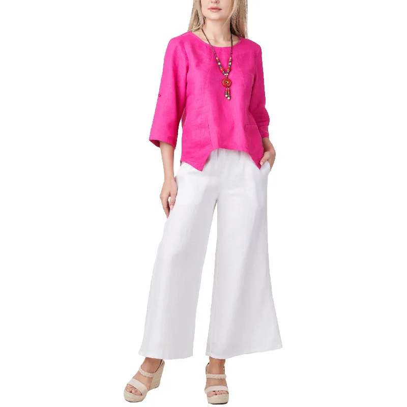 Anne Kelly Hi-Lo Blouse Double Button Blouse