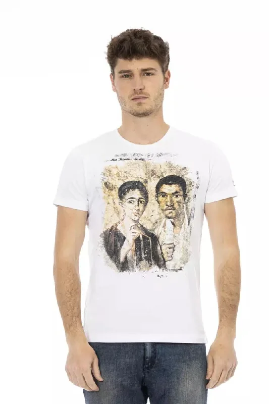 White Cotton Men Tshirt-- Satin Fabric Silk Fabric Chiffon Fabric