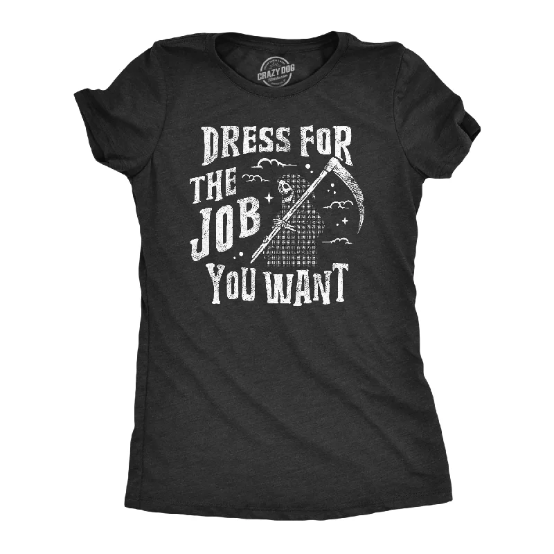 Dress For The Job You Want Women's T Shirt-- Seamless Knitted Crochet
