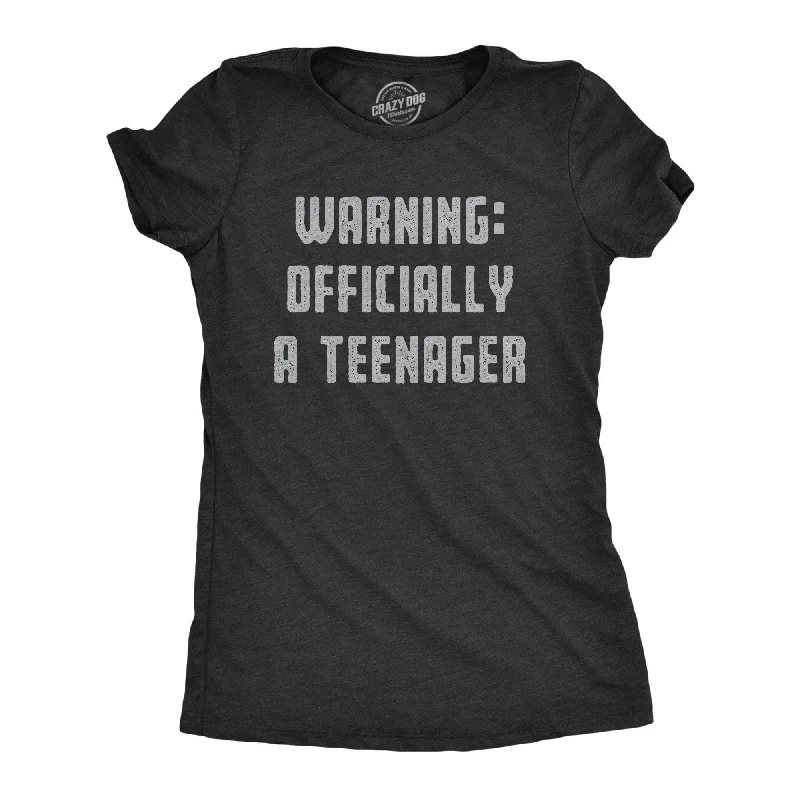 Warning: Offically A Teenager Women's T Shirt-- Iron Safe Non-Iron Wrinkle Free