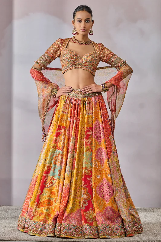 Blouse Scarf Lehenga Lightweight Linen Blouse