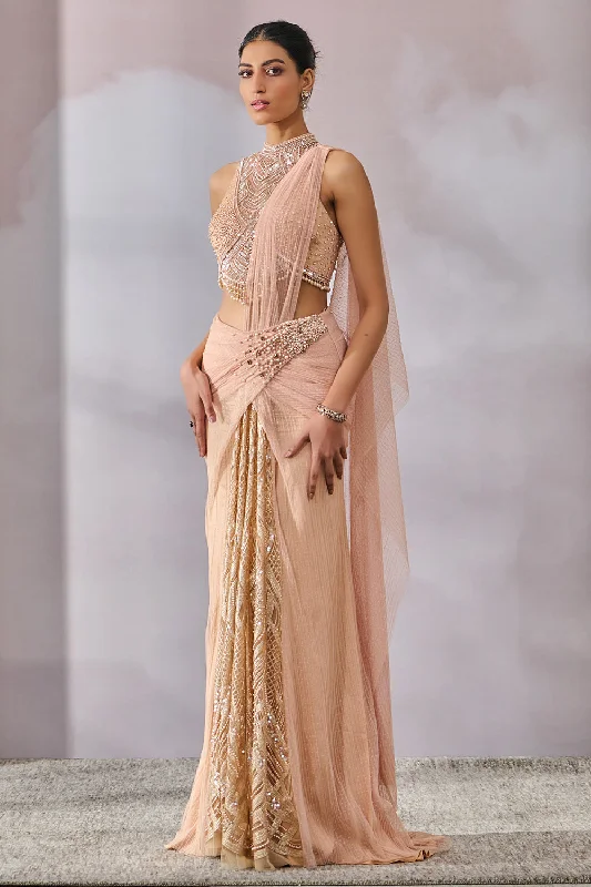 Blouse Concept Saree Satin Drape Blouse