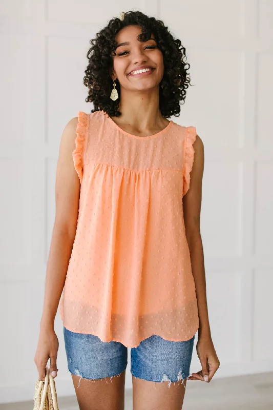*Size M: Swiss Twist Blouse in Peach Off-Shoulder Wrap Blouse