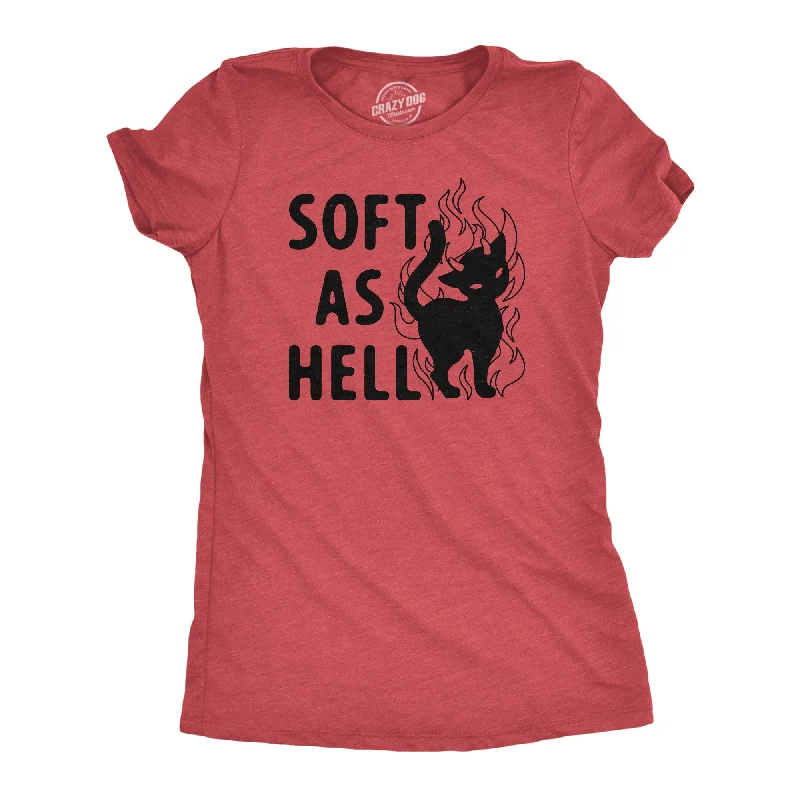 Soft As Hell Women's T Shirt-- Mesh Canvas Denim