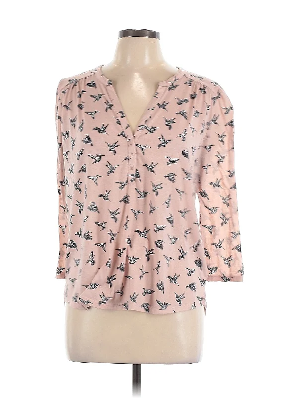 3/4 Sleeve Blouse Lightweight Floral Blouse