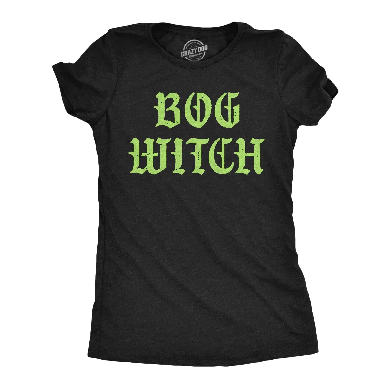 Bog Witch Women's T Shirt-- Polka Dot Checkered Tartan