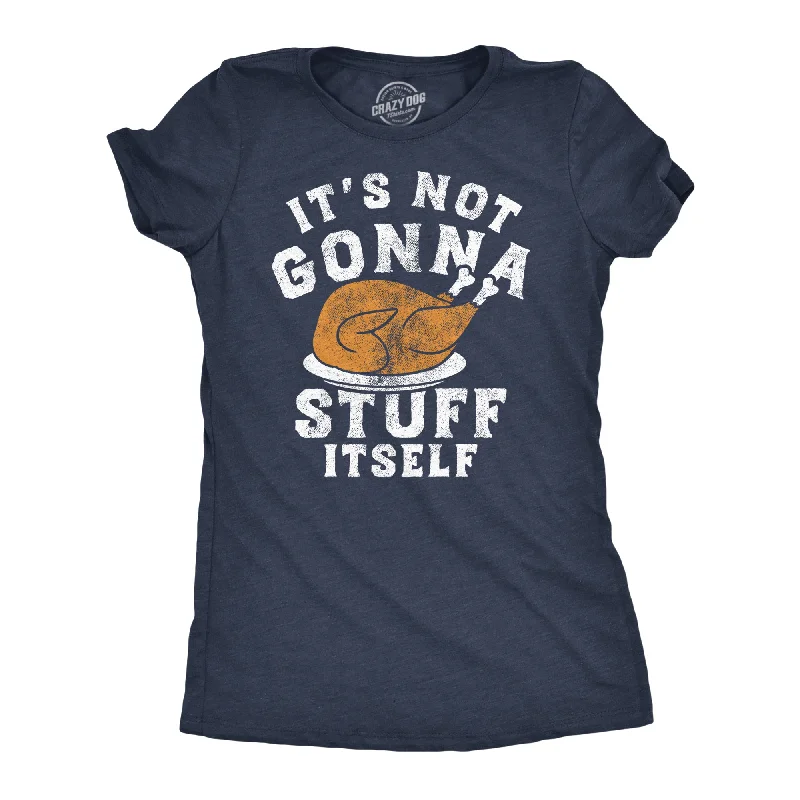 Its Not Gonna Stuff Itself Turkey Women's T Shirt-- Houndstooth Herringbone Solid