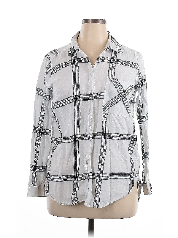3/4 Sleeve Button Down Shirt-- Hooded Caped Shawl Collar