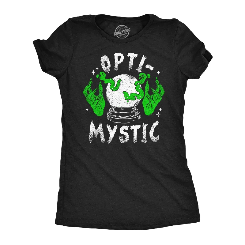 Opti Mystic Women's T Shirt-- Hooded Caped Shawl Collar