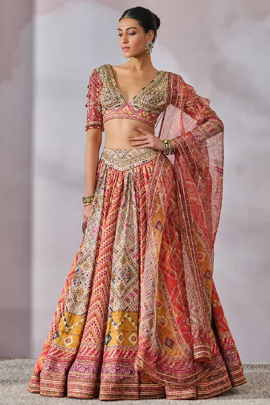 Blouse Dupatta Lehenga Flowy Bohemian Blouse