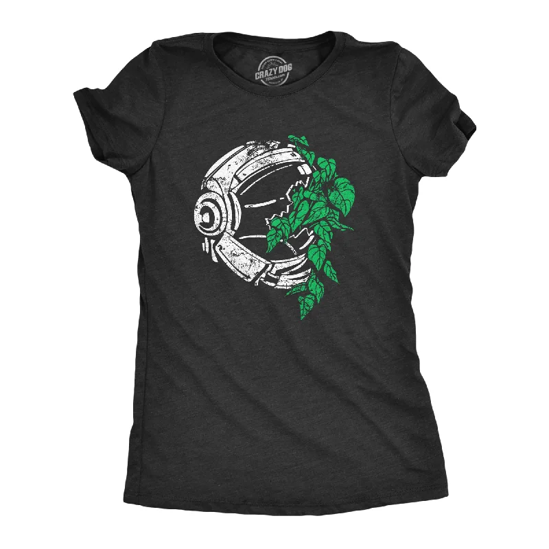 Plant Astronaut Women's T Shirt-- Zippered Front Buttoned Front Snap Front