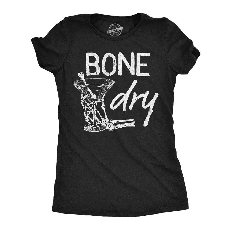 Bone Dry Women's T Shirt-- Asymmetrical Pockets Print