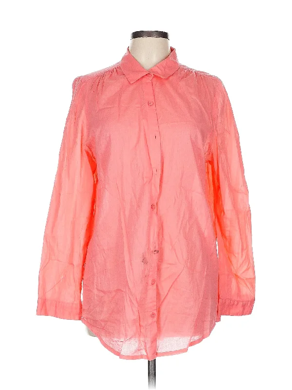 3/4 Sleeve Button Down Shirt-- Faux Fur Fabric Real Fur Fabric Shearling Fabric