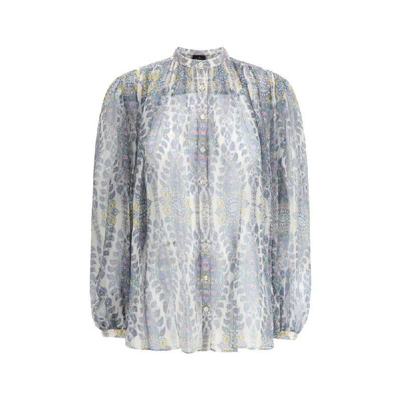 Etro Paisley Print Blouse Casual Relaxed Fit Blouse
