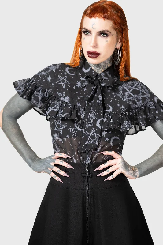 Lunar Soul Blouse Bell Sleeve Blouse