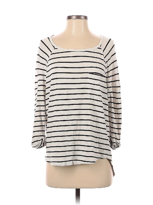 3/4 Sleeve T Shirt-- Front Pockets Side Pockets Patch Pockets