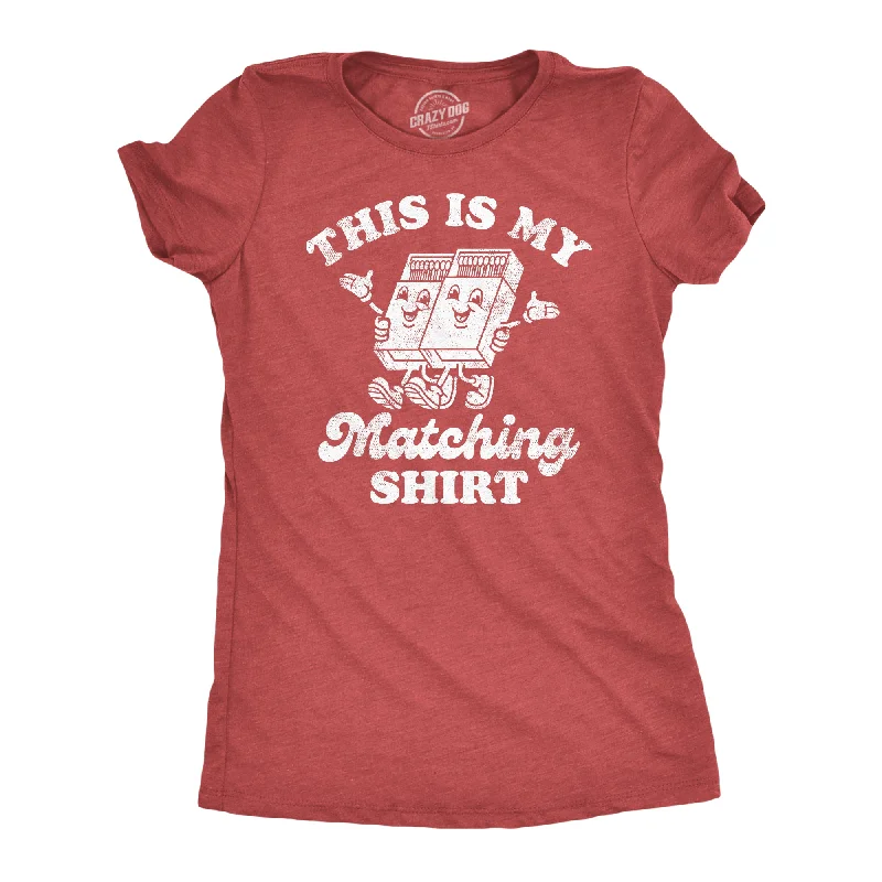 This is My Matching Shirt Women's T Shirt-- Handmade Hand-knitted Hand-woven