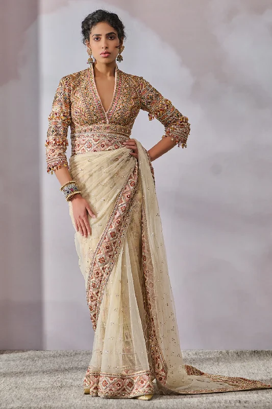 Blouse Saree Petticoat Polished Work Blouse