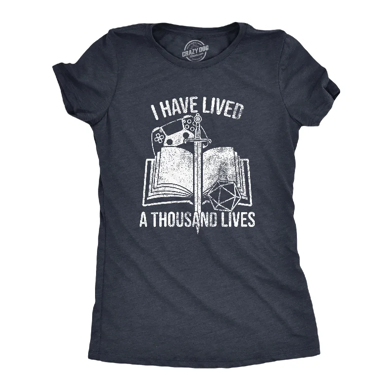 I Have Lived A Thousand Lives Women's T Shirt-- Mesh Canvas Denim