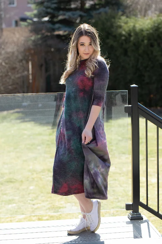Boho Sweatshirt Dress - Wine/Olive Tie Dye - *XS & SMALL ONLY* Hoodie with Logo Branding Identity Boho Sweatshirt Dress - Wine/Olive Tie Dye - *XS & SMALL ONLY* Hoodie with Logo Branding Identity