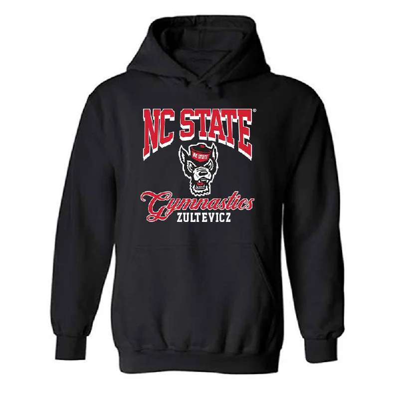 NC State - NCAA Women's Gymnastics : Krista Zultevicz - Fashion Shersey Hooded Sweatshirt Hoodie with Button Classic Timeless NC State - NCAA Women's Gymnastics : Krista Zultevicz - Fashion Shersey Hooded Sweatshirt Hoodie with Button Classic Timeless