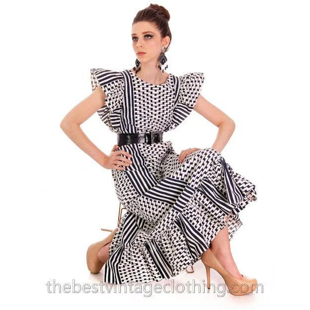 Vintage Marimekko Blue & White Geometric Print Jumper Dress Late 1960s M-L Tunics Hiking breathable Vintage Marimekko Blue & White Geometric Print Jumper Dress Late 1960s M-L Tunics Hiking breathable
