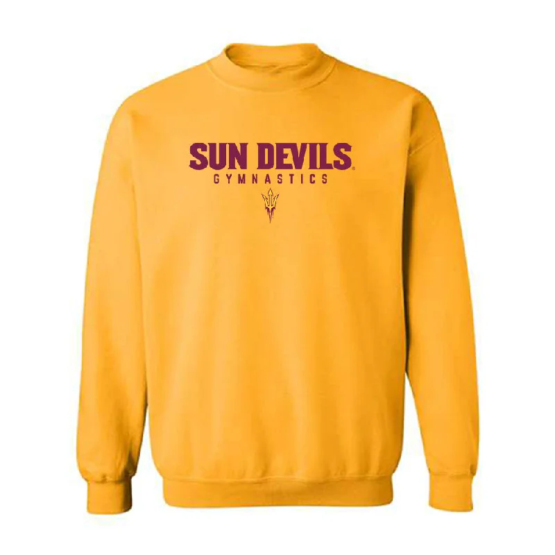 Arizona State - NCAA Women's Gymnastics : Lilia Purler - Classic Shersey Crewneck Sweatshirt Hoodie with Hem Elastic Stretchable Comfortable Arizona State - NCAA Women's Gymnastics : Lilia Purler - Classic Shersey Crewneck Sweatshirt Hoodie with Hem Elastic Stretchable Comfortable