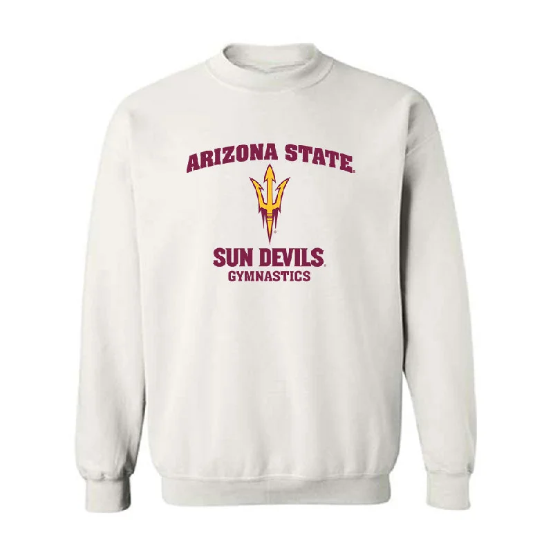 Arizona State - NCAA Women's Gymnastics : Isabella Kowan - Sports Shersey Crewneck Sweatshirt Hoodie with Tied Waist Feminine Flattering Arizona State - NCAA Women's Gymnastics : Isabella Kowan - Sports Shersey Crewneck Sweatshirt Hoodie with Tied Waist Feminine Flattering