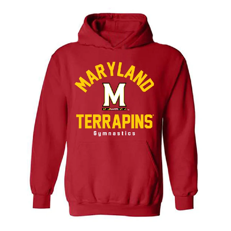 Maryland - NCAA Women's Gymnastics : Josephine Kogler - Classic Shersey Hooded Sweatshirt Hoodie with Drawcord Adjustable Secure Maryland - NCAA Women's Gymnastics : Josephine Kogler - Classic Shersey Hooded Sweatshirt Hoodie with Drawcord Adjustable Secure